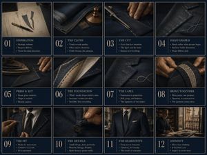 Bespoke Tailoring Storyboard AI image template preview