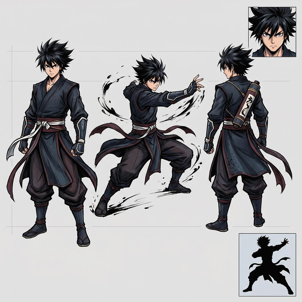 Faceless Shadow Ninja Character Sheet