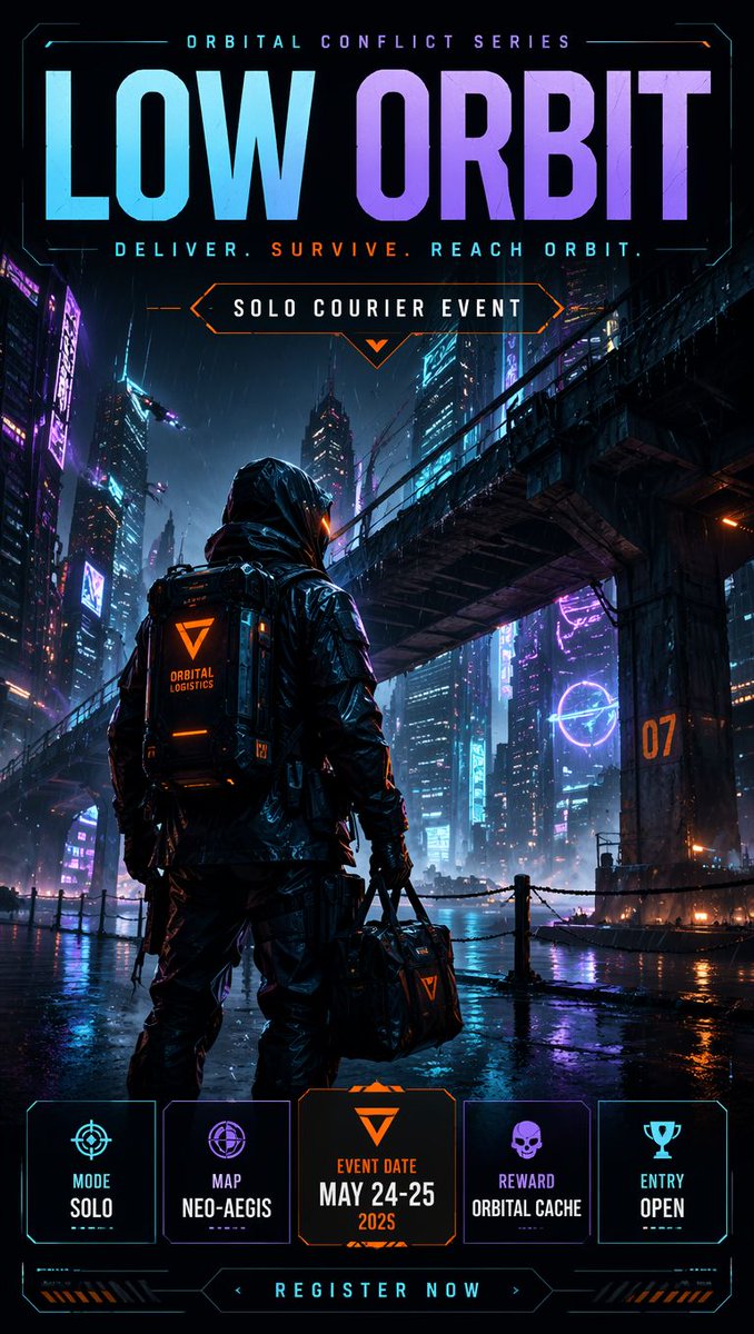 Cyberpunk Esports Courier Poster