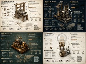 Historical Invention Visualization Formula AI image template preview