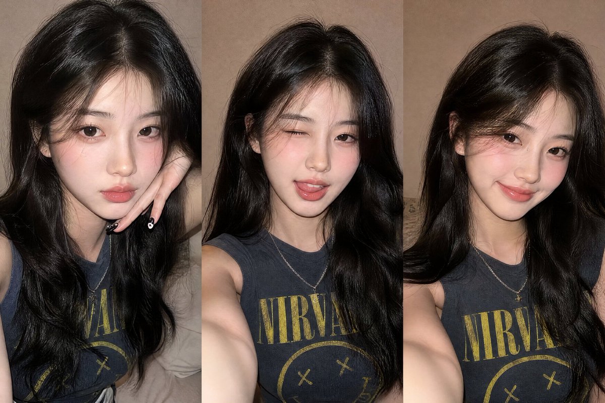Gen Z Flash Selfie Collage