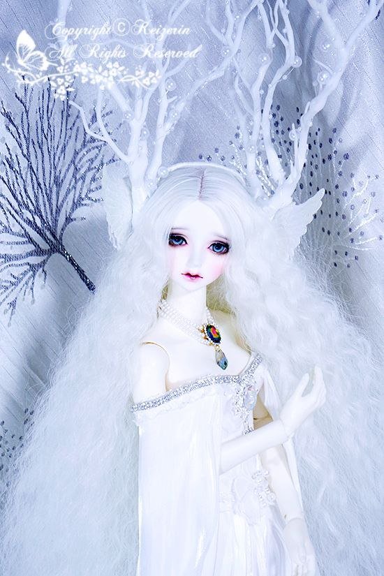 Icy White Fantasy Doll Portrait