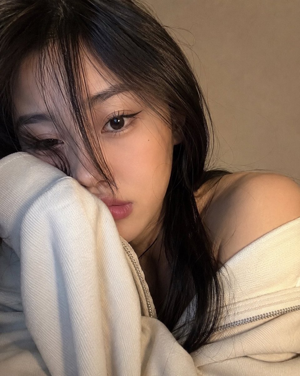 Cozy Close-up Selfie Portrait