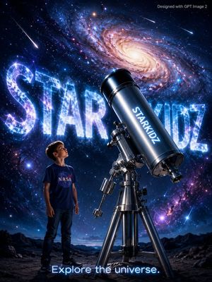 StarKidz Science Poster AI image template preview
