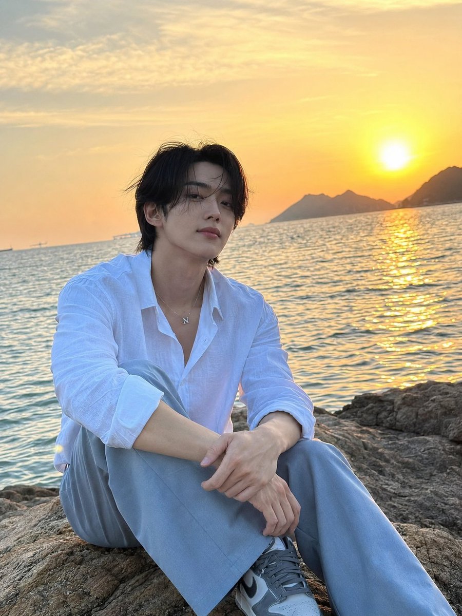 Seaside Sunset Portrait example 2