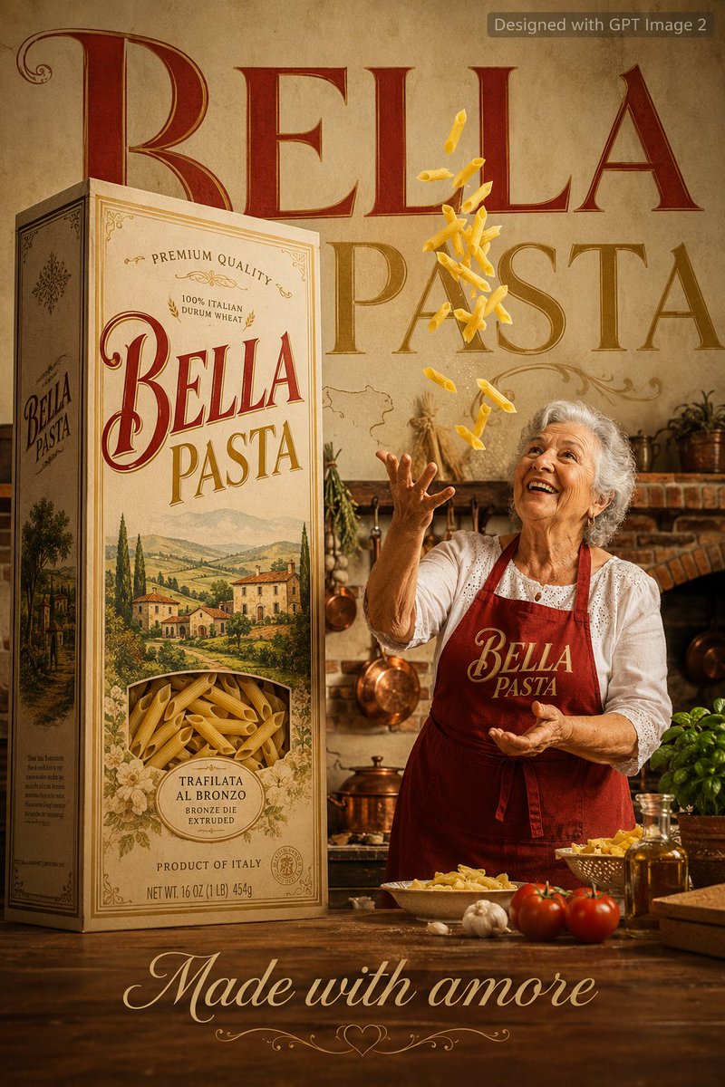 Italian Food Advertisement Poster