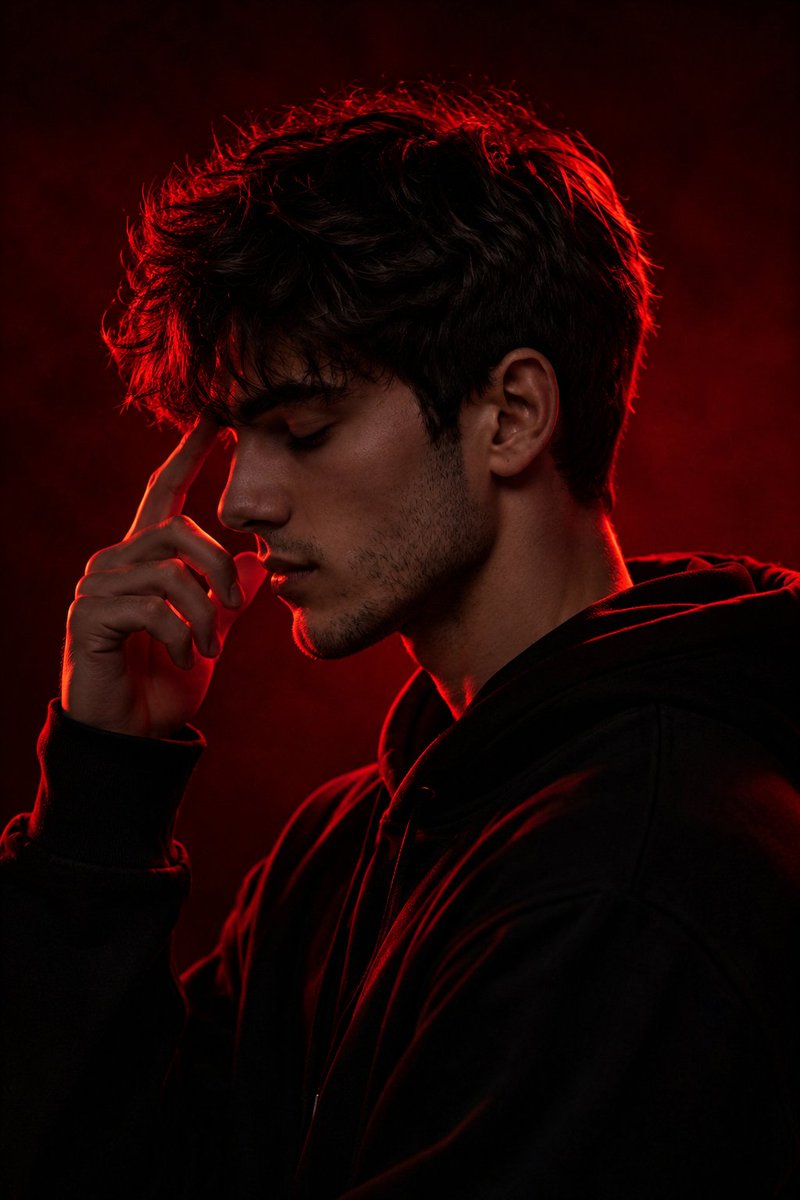 Cinematic Silhouette Character Portrait