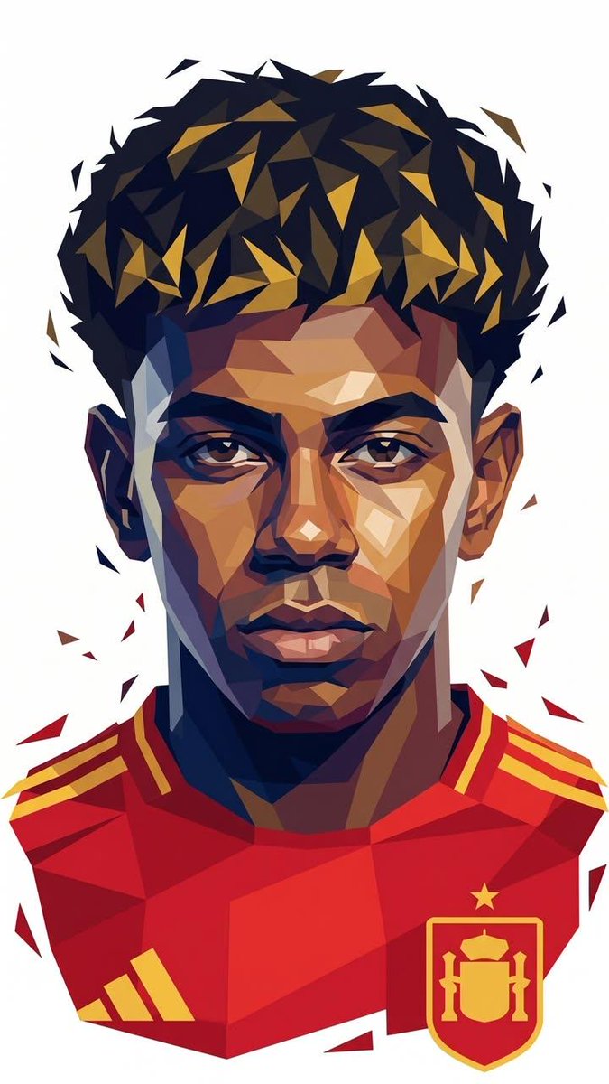 Low-Poly Geometric Male Portrait