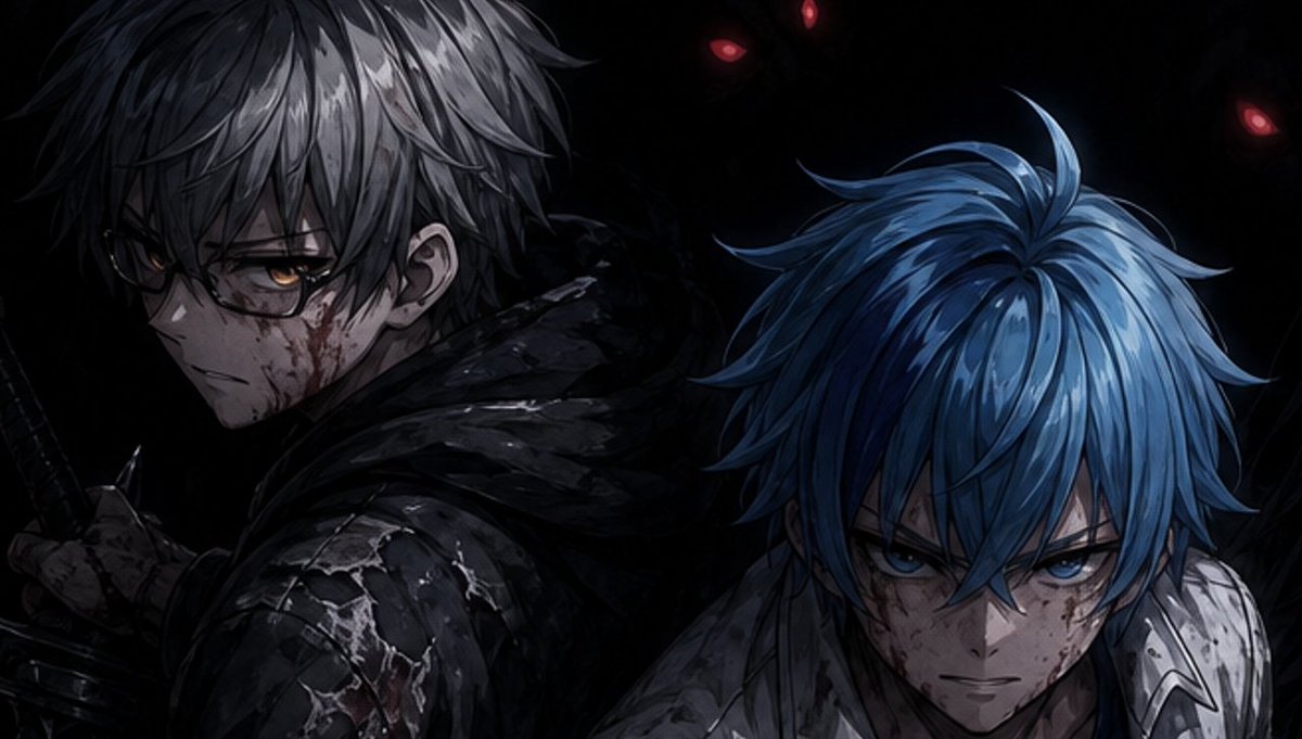 Dark Anime Warriors with Censored Faces