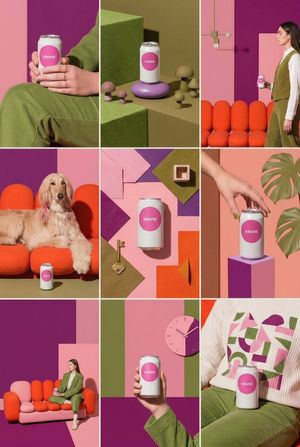Cohesive Product Instagram Feed Layout AI image template preview