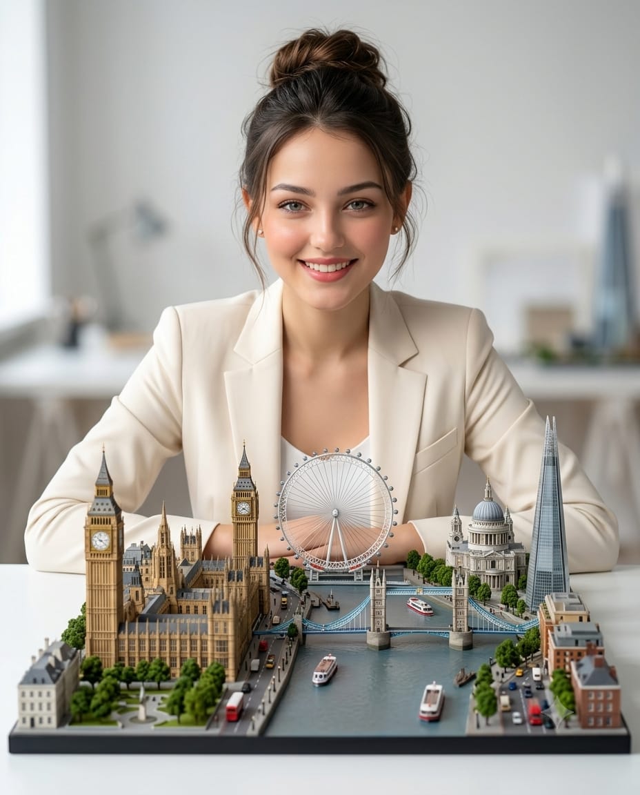 Miniature World Portrait Scene