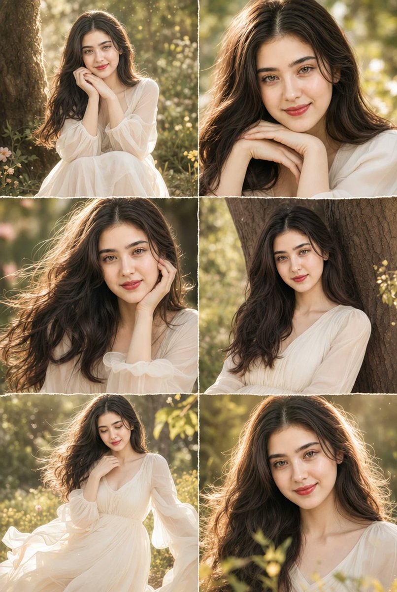 Cinematic Six-Panel Beauty Collage