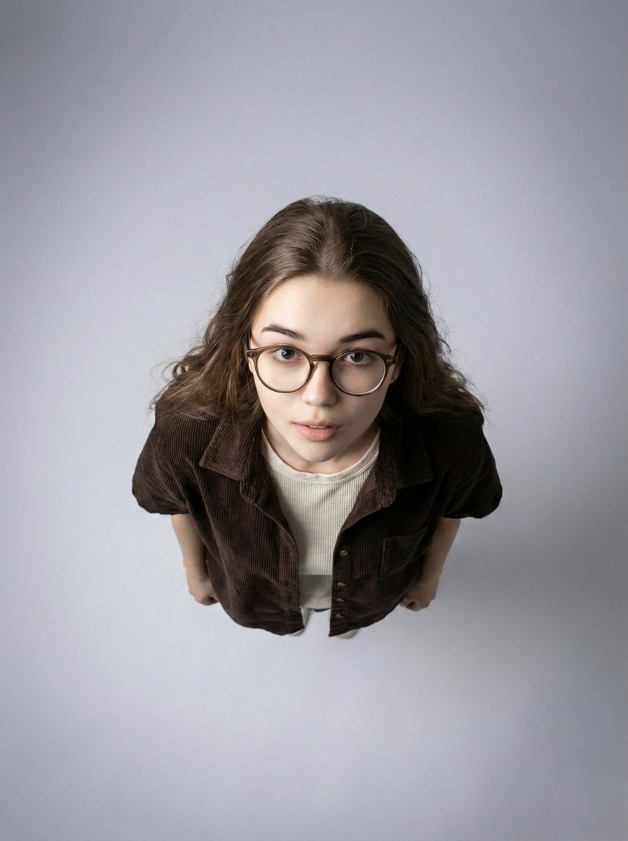 Top-Down Aerial Studio Portrait