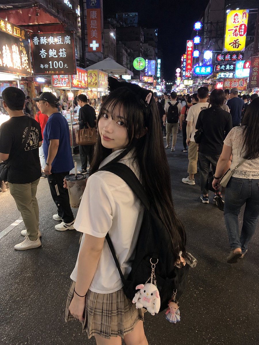 Asian Night Market Candid Snap