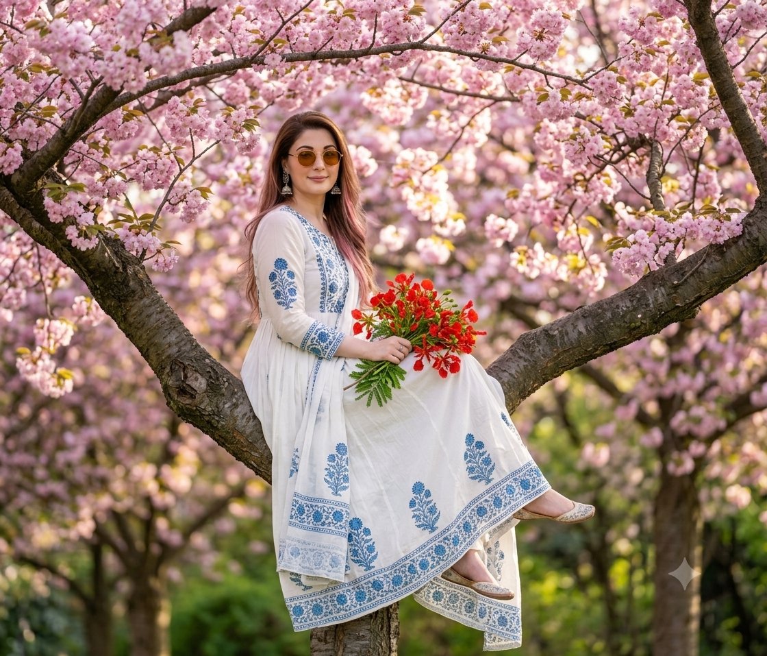 Cherry Blossom Portrait