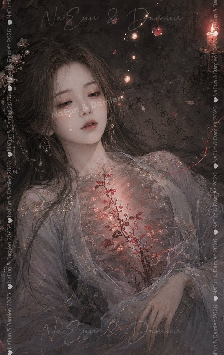 Melancholic Lin Daiyu Fantasy Portrait