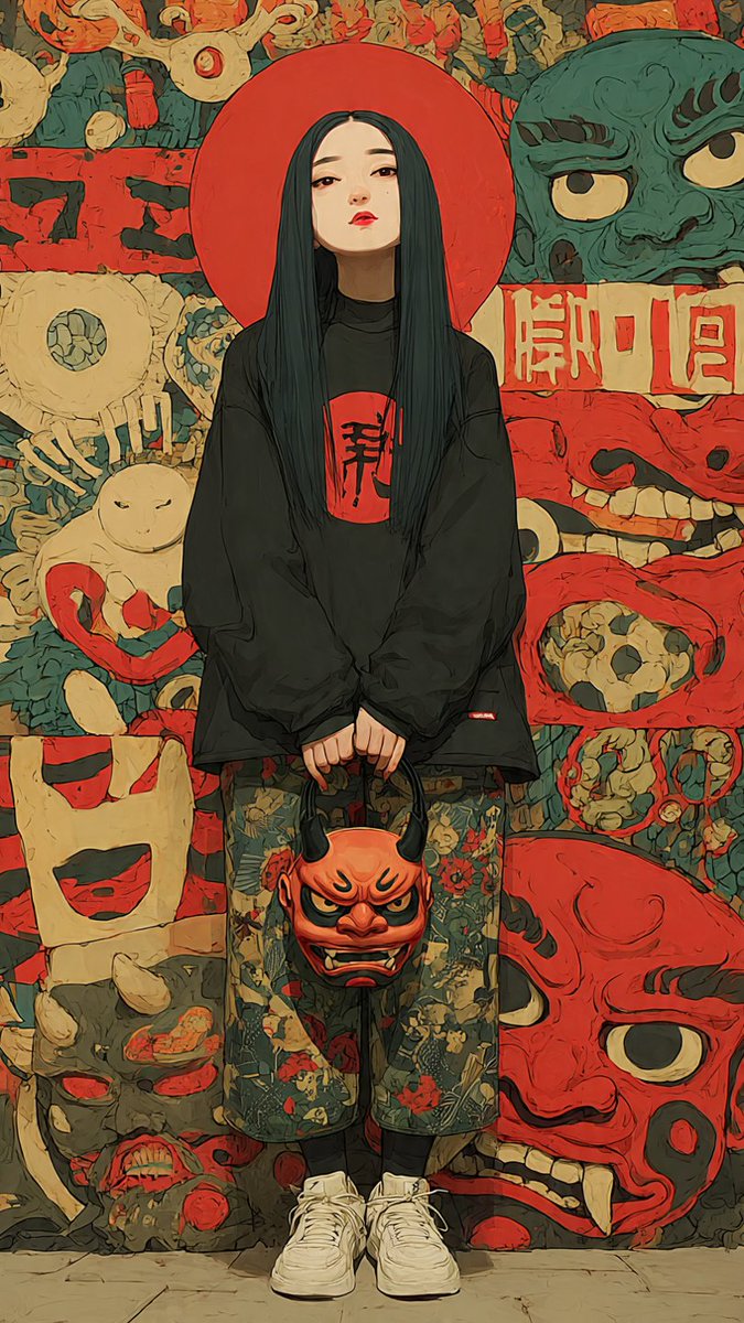 Yokai Streetwear Identity Portrait