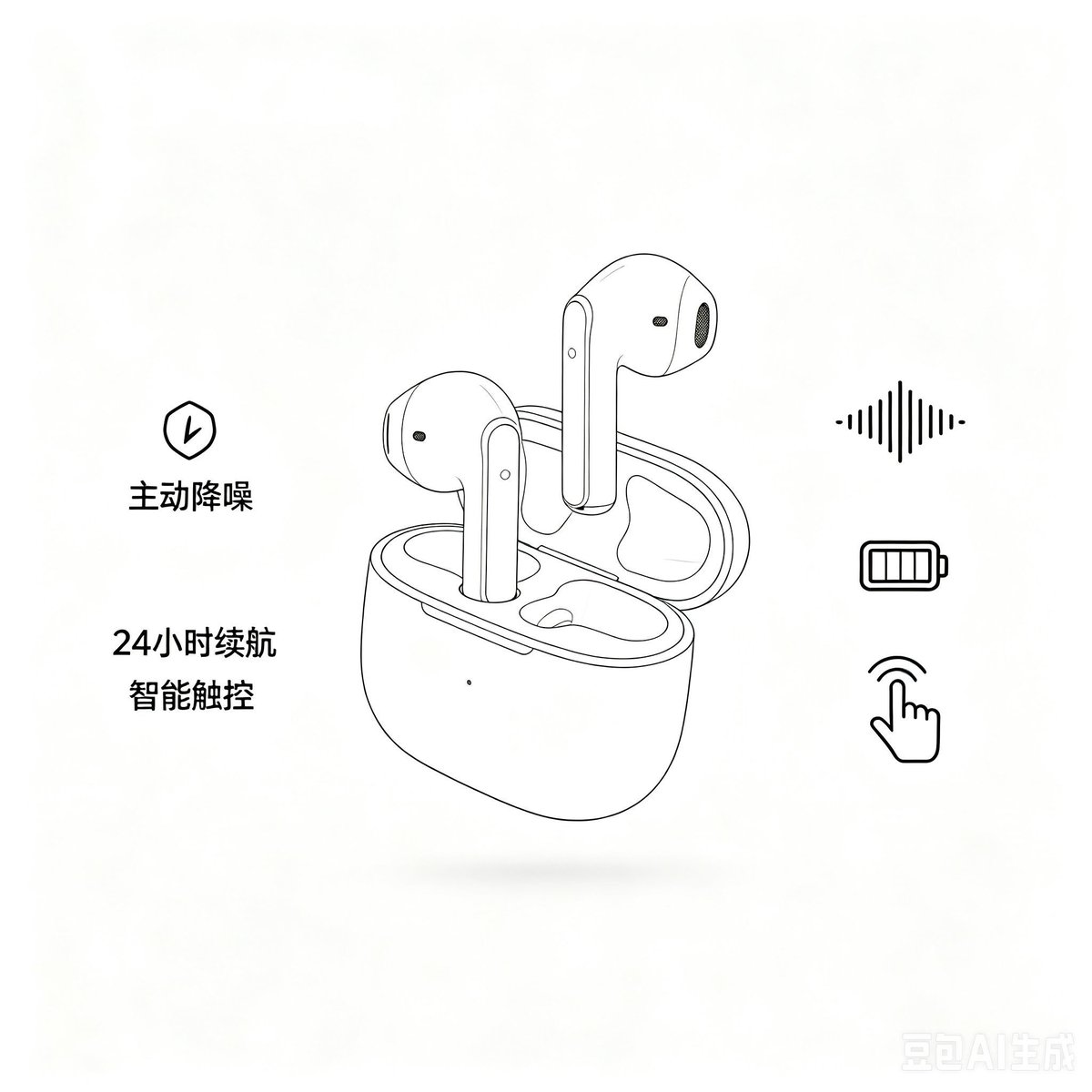 E-commerce Main Image - Minimalist Headphone E-commerce Product Photo - Image 1