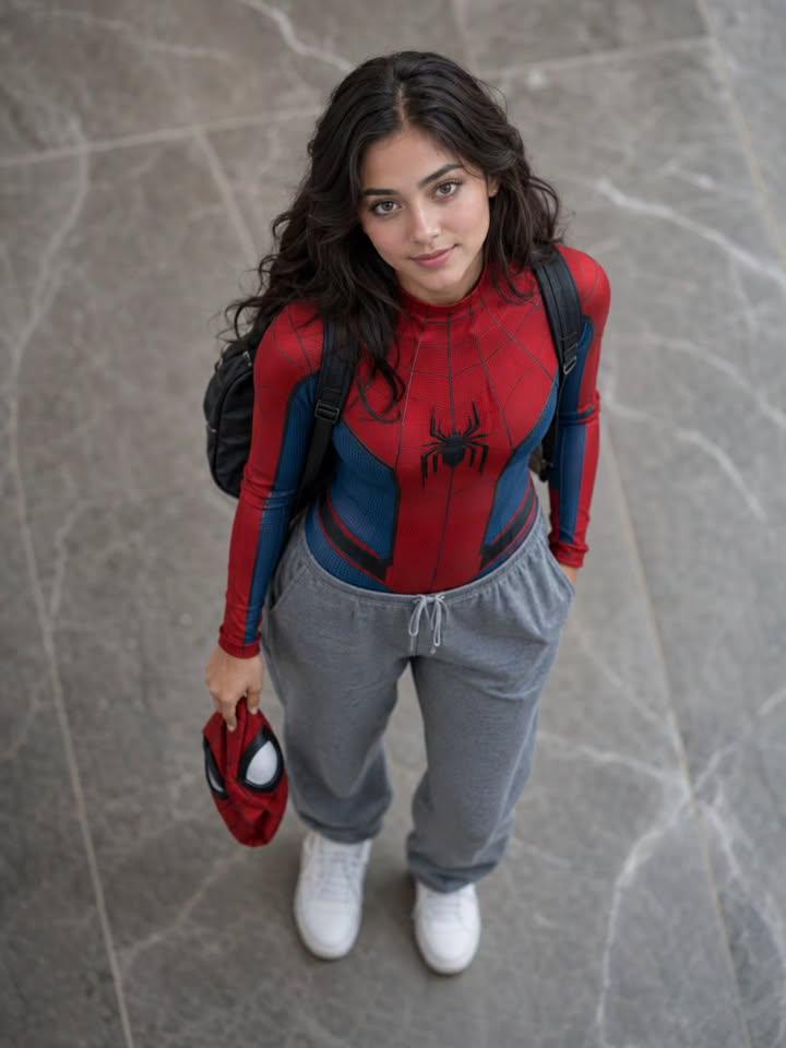 Overhead Spider-Man Suit Portrait