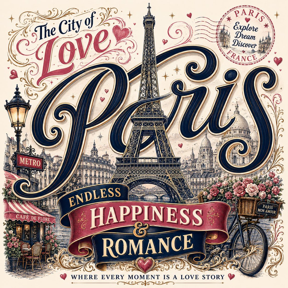 Vintage Travel Typography Poster