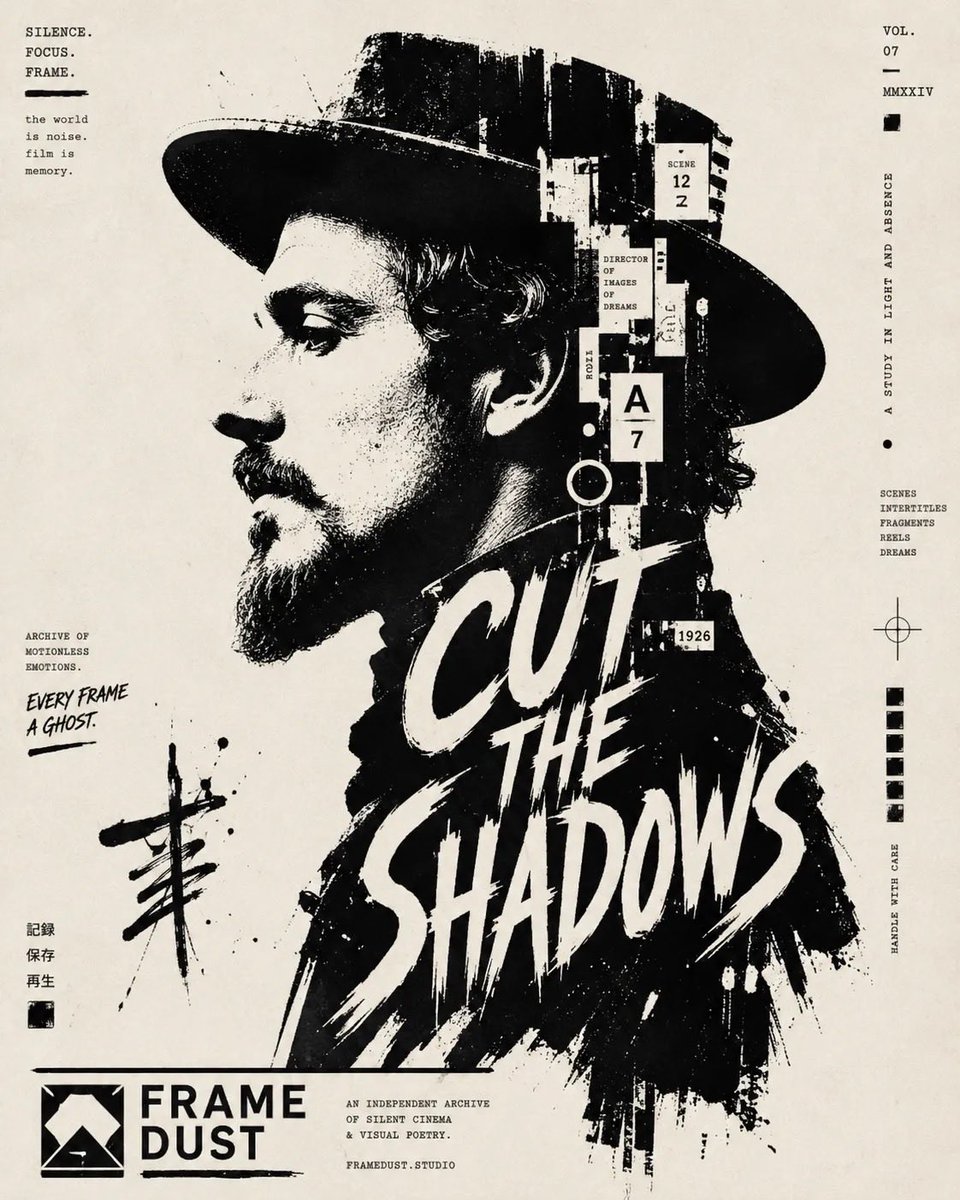 Typographic Ink Portrait Poster example 3