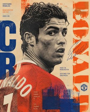 Risograph Sports Art Poster AI image template preview
