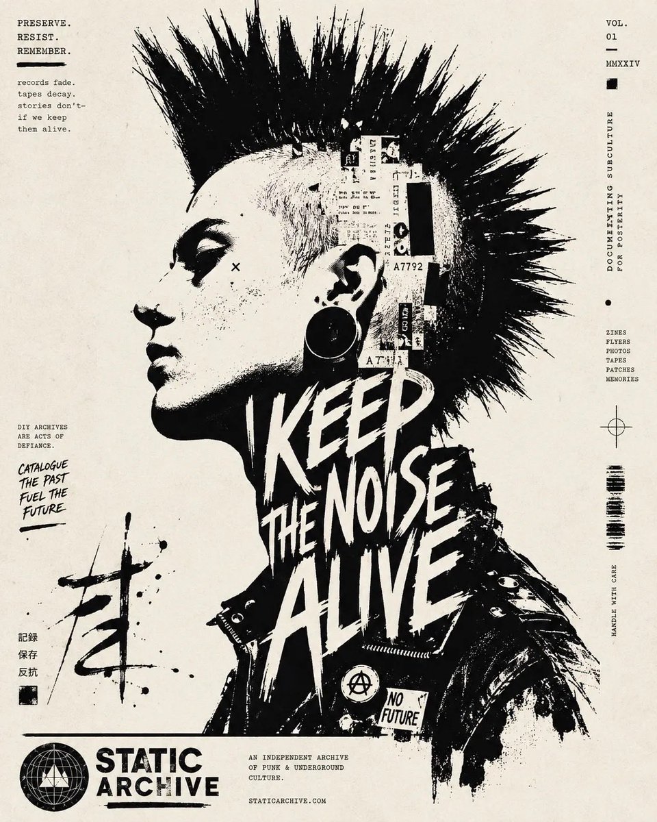 Typographic Ink Portrait Poster example 4