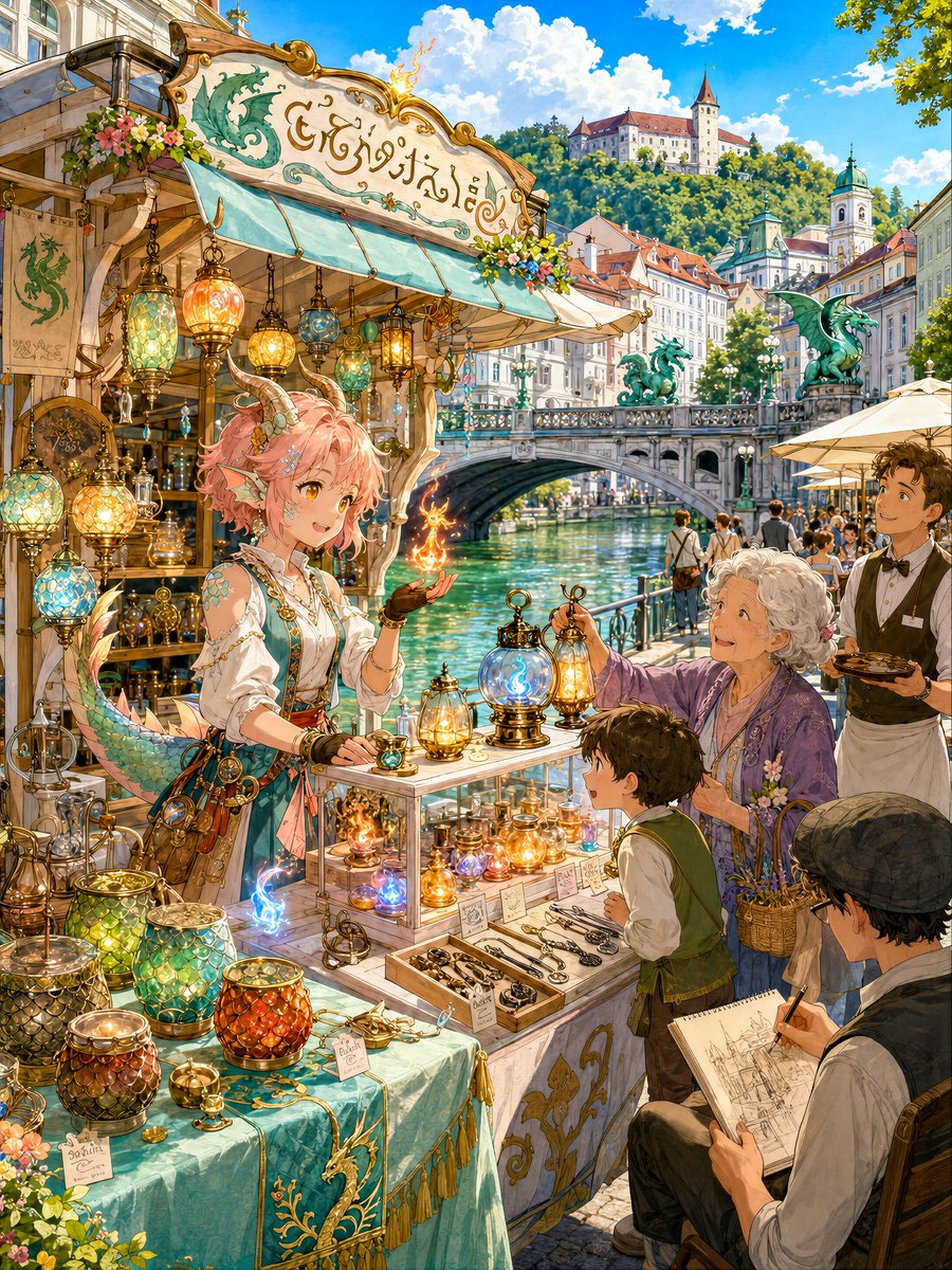 Otherworldly Dragon Girl Fire Shop