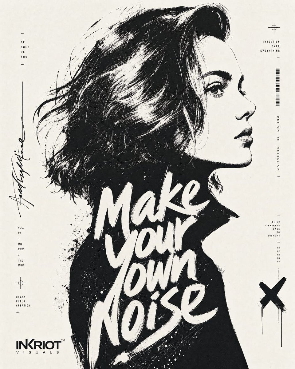 Typographic Portrait Poster