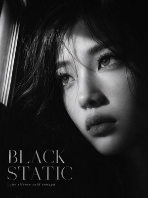 Black Static Noir Magazine Cover AI image template preview