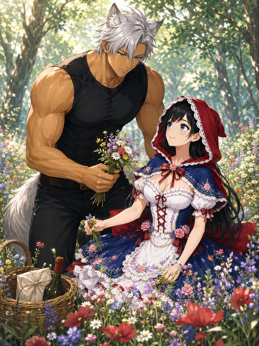 Wolf-Man and Little Red Riding Hood