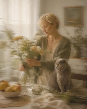 Dreamlike Motion Blur Fine Art Photography — Soft motion-blur fine art photography of {argument name="subject" default="[SUBJECT]"}, wearing [CLOTHING], [POSE] 