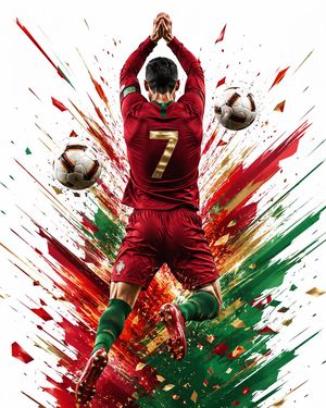 Explosive Sports Poster Design AI image template preview