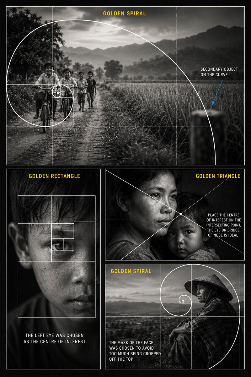 Golden Ratio Photography Composition Poster