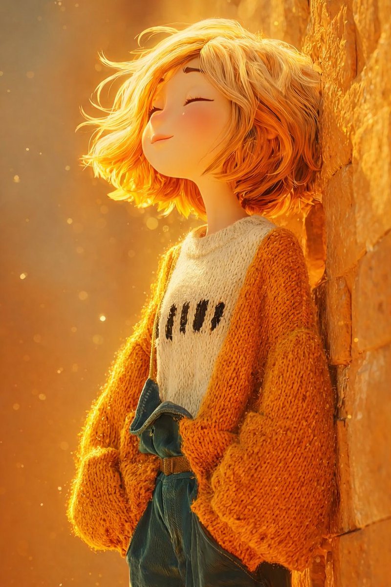 Whimsical Pixar Style Golden Hour Render example 2