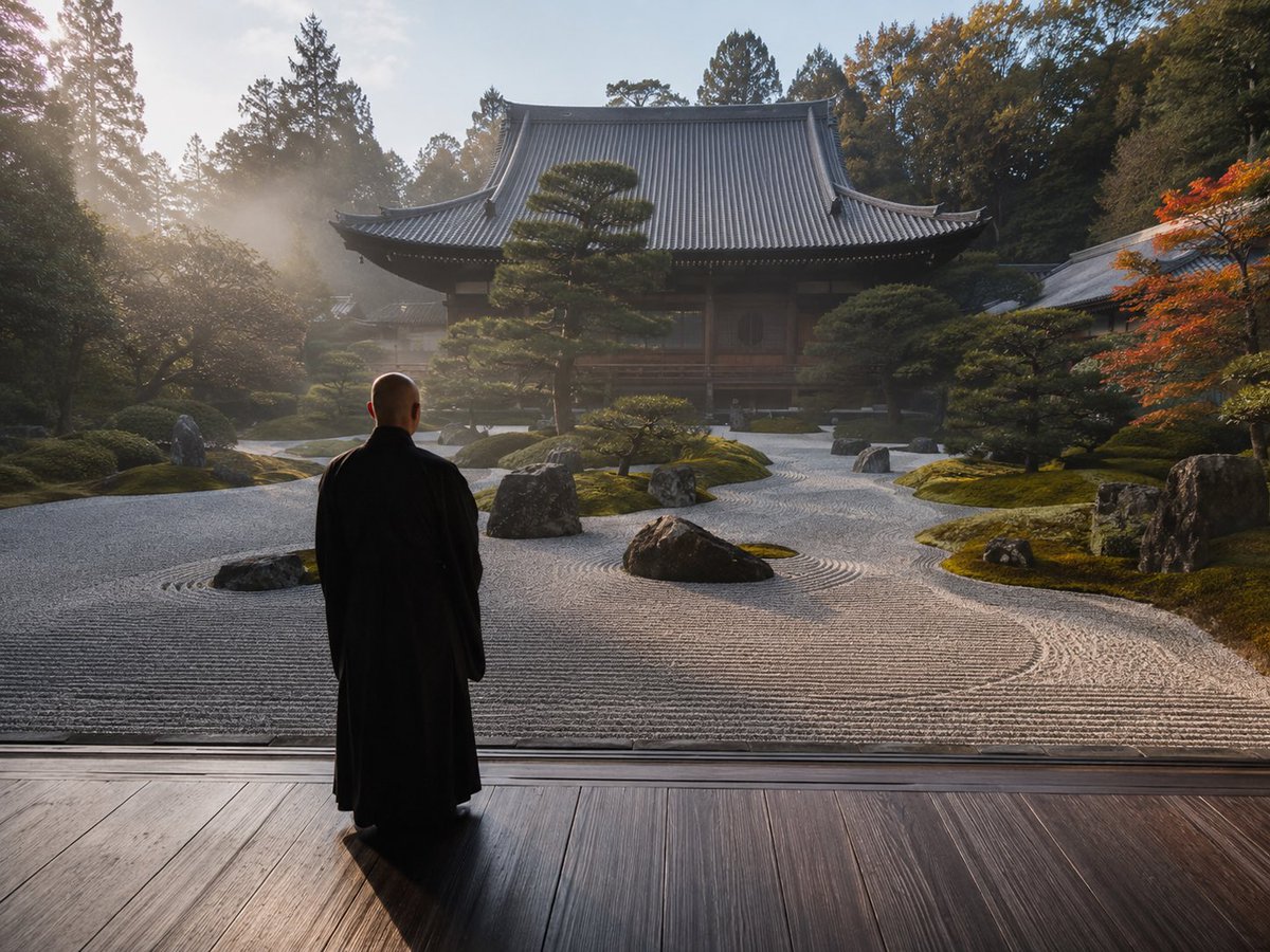 Japanese Zen Temple Garden