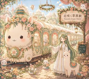 Fantasy Railway World Transformation AI image template preview