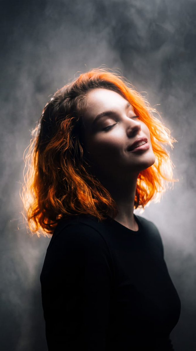 Cyber-Noir Chiaroscuro Portrait example 2