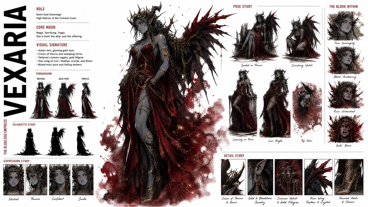 Anime High Fashion Character Sheet