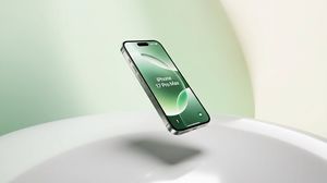 Floating iPhone Product Shot AI image template preview