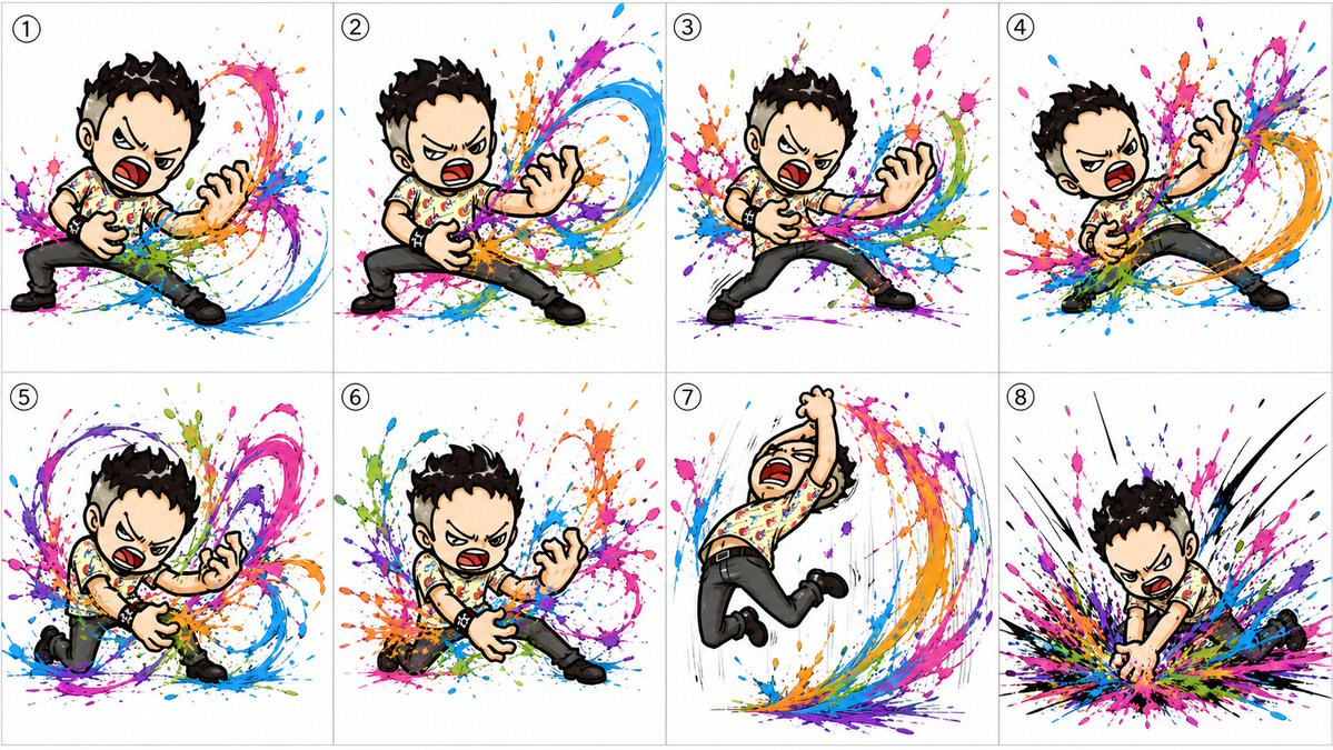 Chibi Air Guitar Storyboard