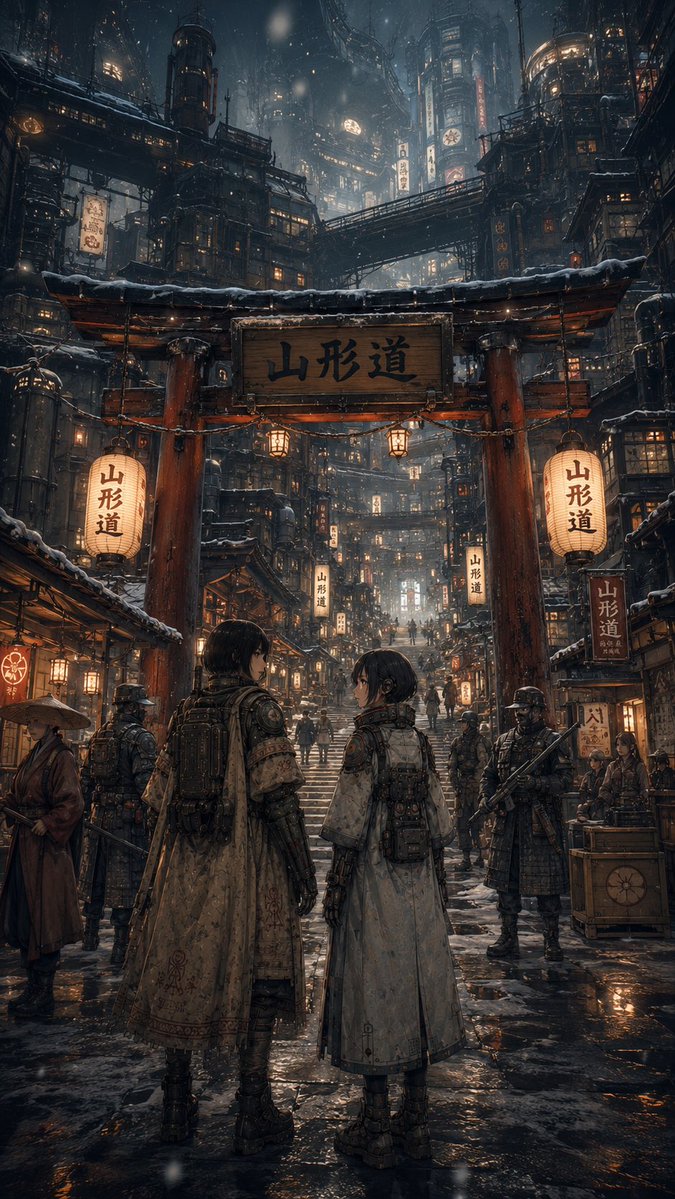 Snowy Cyberpunk Yamagata Gate