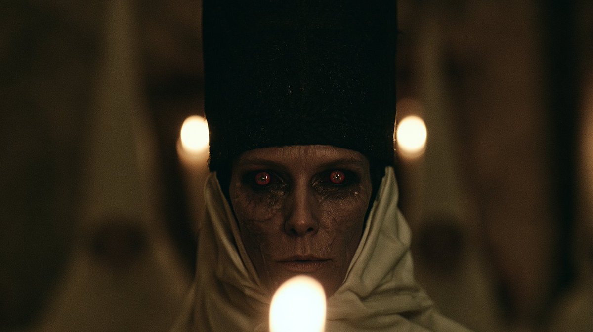 Candlelit Occult Priestess Close-Up