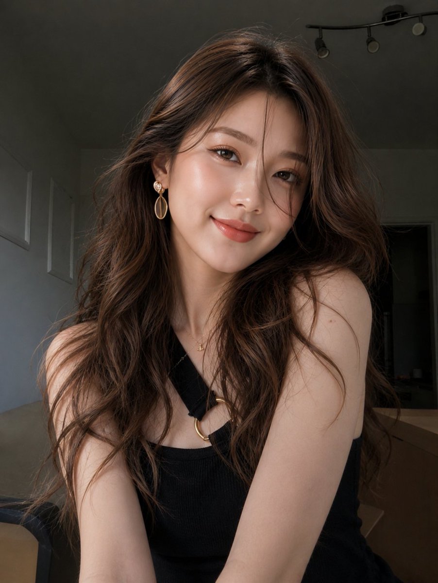 High-Angle Lifestyle Bedroom Selfie reference image 2