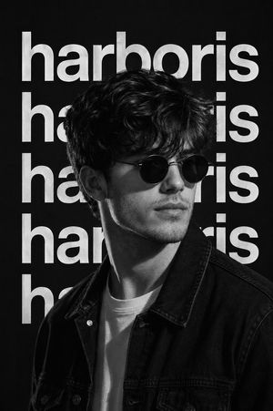 Black and White Editorial Fashion Portrait — Ultra-realistic black & white cinematic portrait, {argument name="subject" default="stylish man in round black sung