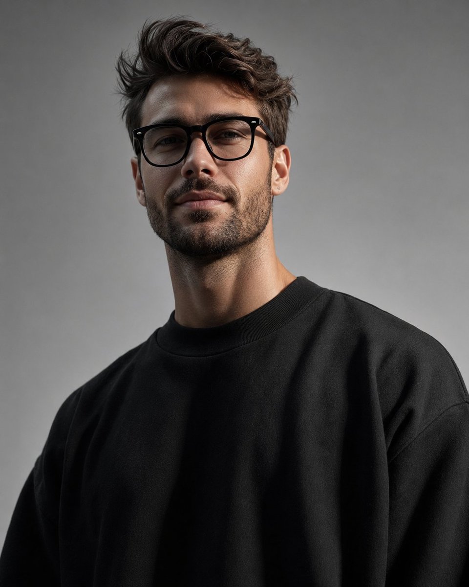Minimalist High-Fashion Studio Portrait