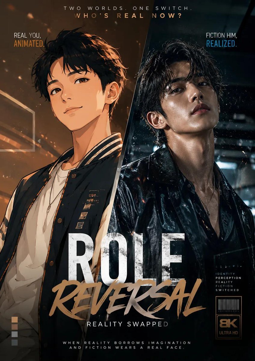 Reality vs Fiction Role Reversal Poster example 2