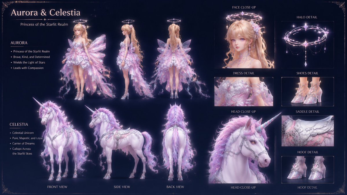 Fantasy Game Character Design Sheet