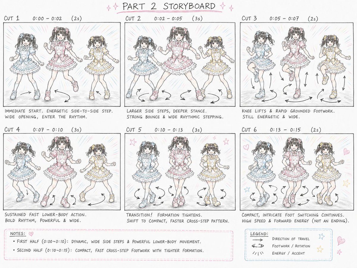 Comic / Storyboard - Cute Colored Pencil Storyboard Sheet - Image 2