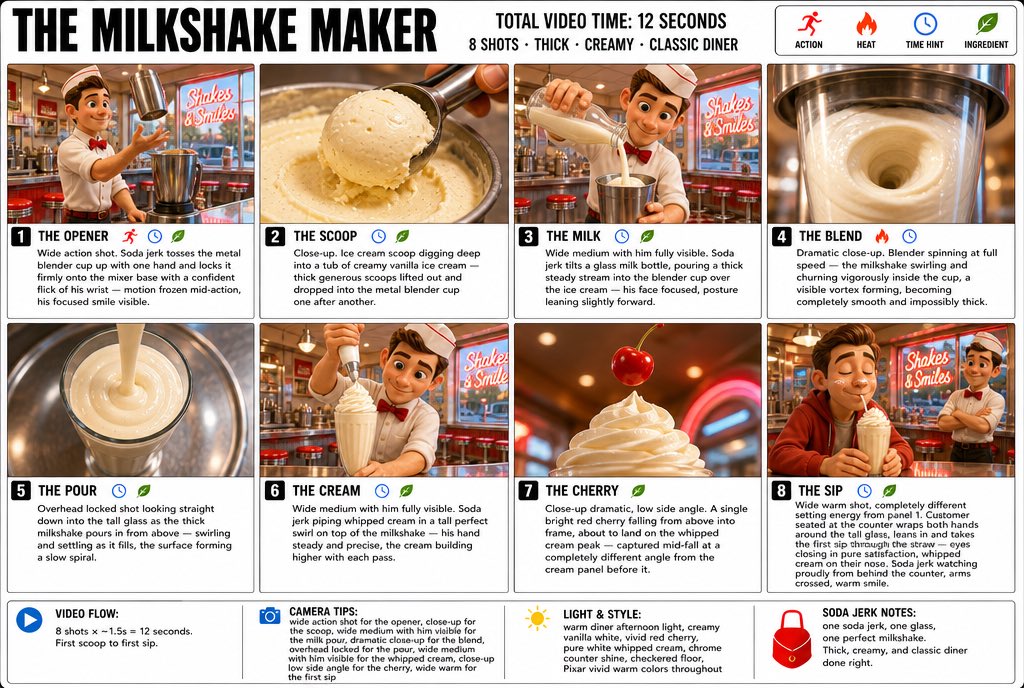 Pixar Style Infographic Storyboard Poster